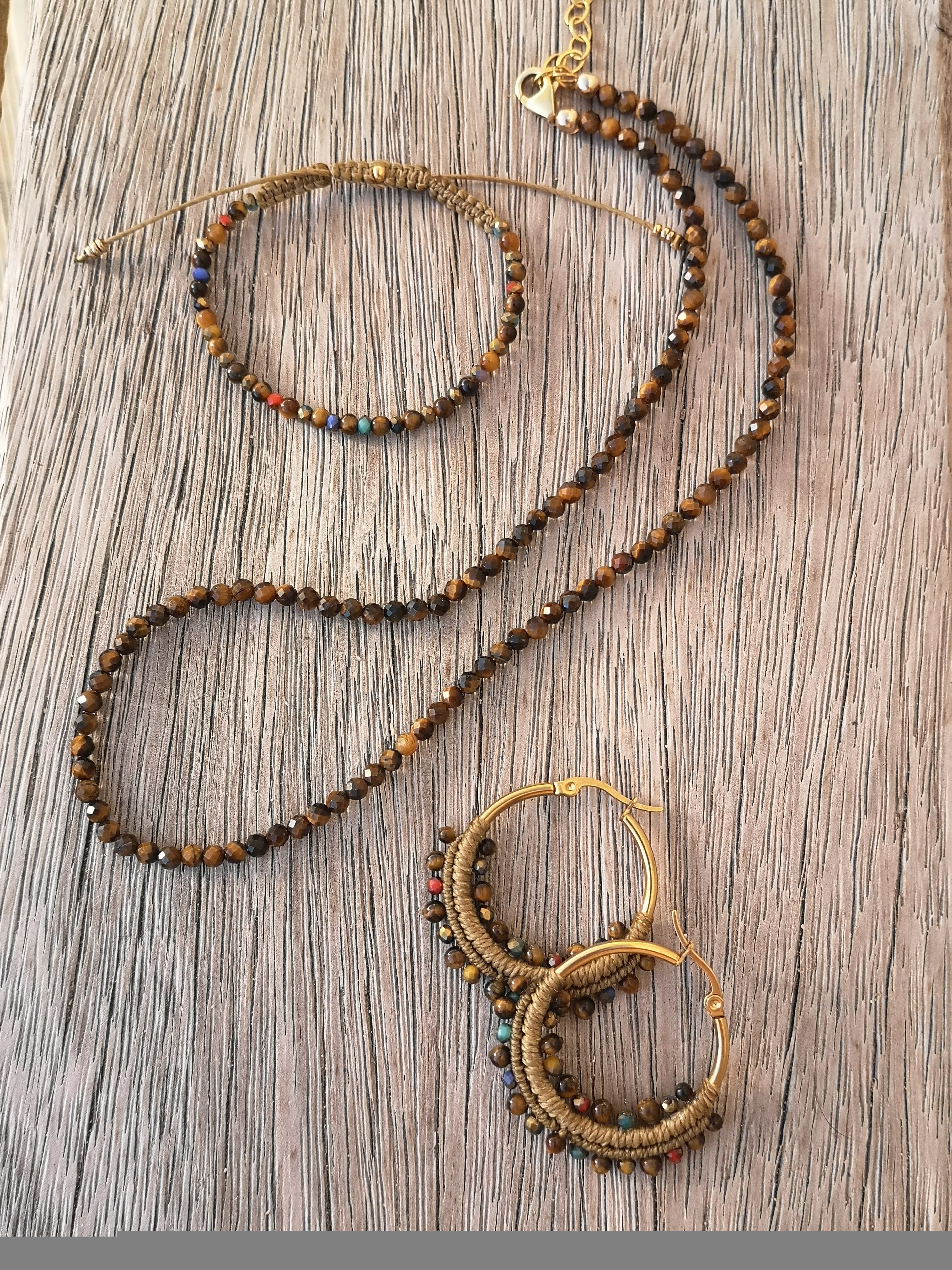 Commande personnalisée parure Oeil de Tigre